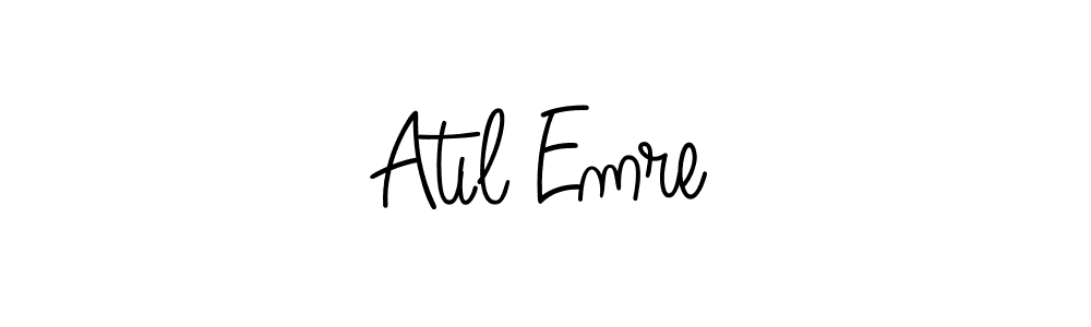 Use a signature maker to create a handwritten signature online. With this signature software, you can design (Angelique-Rose-font-FFP) your own signature for name Atıl Emre. Atıl Emre signature style 5 images and pictures png