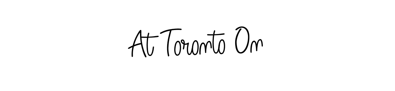Also we have At Toronto On name is the best signature style. Create professional handwritten signature collection using Angelique-Rose-font-FFP autograph style. At Toronto On signature style 5 images and pictures png