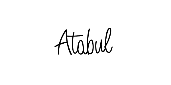Make a beautiful signature design for name Atabul. Use this online signature maker to create a handwritten signature for free. Atabul signature style 5 images and pictures png