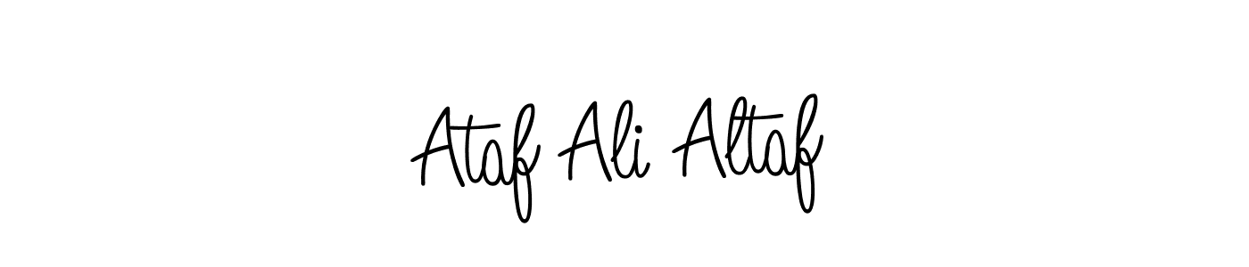 Make a beautiful signature design for name Ataf Ali Altaf. With this signature (Angelique-Rose-font-FFP) style, you can create a handwritten signature for free. Ataf Ali Altaf signature style 5 images and pictures png