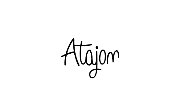 How to Draw Atajon signature style? Angelique-Rose-font-FFP is a latest design signature styles for name Atajon. Atajon signature style 5 images and pictures png