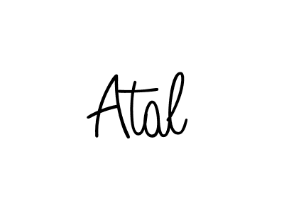 Use a signature maker to create a handwritten signature online. With this signature software, you can design (Angelique-Rose-font-FFP) your own signature for name Atal. Atal signature style 5 images and pictures png