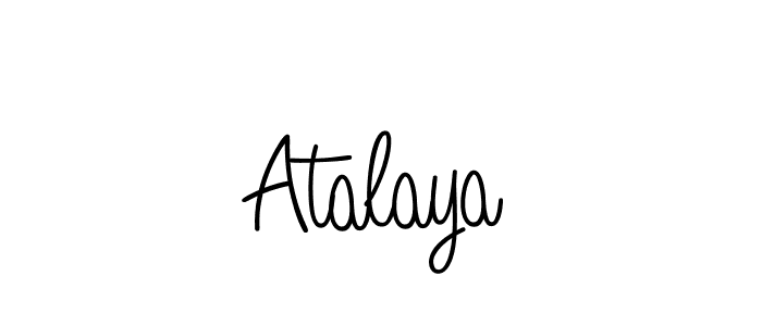 The best way (Angelique-Rose-font-FFP) to make a short signature is to pick only two or three words in your name. The name Atalaya include a total of six letters. For converting this name. Atalaya signature style 5 images and pictures png