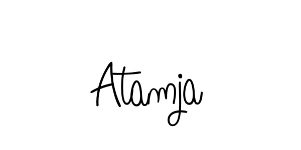 Design your own signature with our free online signature maker. With this signature software, you can create a handwritten (Angelique-Rose-font-FFP) signature for name Atamja. Atamja signature style 5 images and pictures png