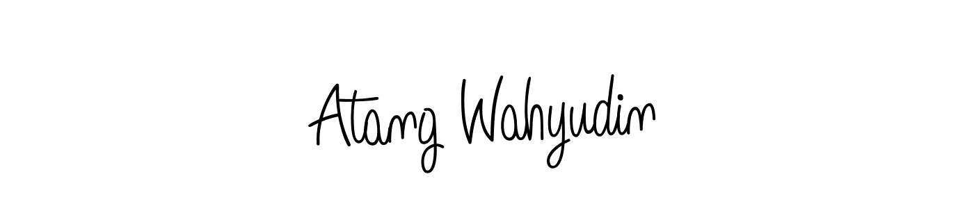 How to Draw Atang Wahyudin signature style? Angelique-Rose-font-FFP is a latest design signature styles for name Atang Wahyudin. Atang Wahyudin signature style 5 images and pictures png