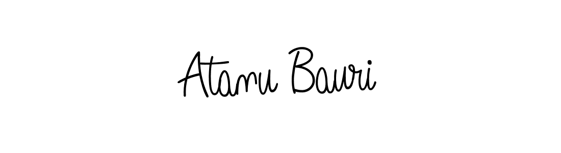 Make a beautiful signature design for name Atanu Bauri. With this signature (Angelique-Rose-font-FFP) style, you can create a handwritten signature for free. Atanu Bauri signature style 5 images and pictures png