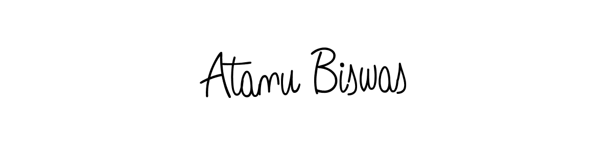 Make a beautiful signature design for name Atanu Biswas. With this signature (Angelique-Rose-font-FFP) style, you can create a handwritten signature for free. Atanu Biswas signature style 5 images and pictures png