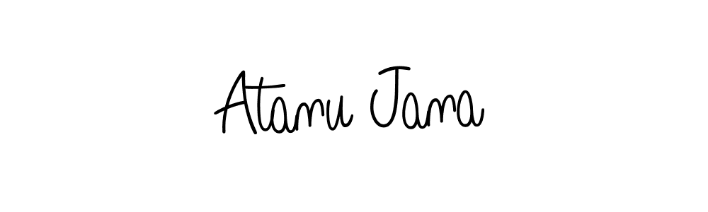 Create a beautiful signature design for name Atanu Jana. With this signature (Angelique-Rose-font-FFP) fonts, you can make a handwritten signature for free. Atanu Jana signature style 5 images and pictures png