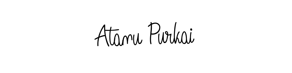 How to Draw Atanu Purkai signature style? Angelique-Rose-font-FFP is a latest design signature styles for name Atanu Purkai. Atanu Purkai signature style 5 images and pictures png