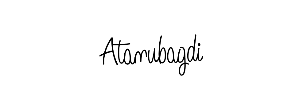 Use a signature maker to create a handwritten signature online. With this signature software, you can design (Angelique-Rose-font-FFP) your own signature for name Atanubagdi. Atanubagdi signature style 5 images and pictures png