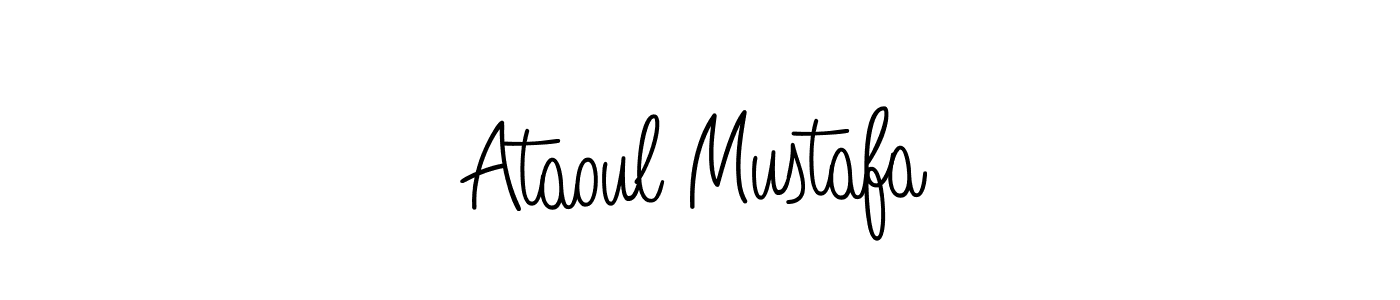 Once you've used our free online signature maker to create your best signature Angelique-Rose-font-FFP style, it's time to enjoy all of the benefits that Ataoul Mustafa name signing documents. Ataoul Mustafa signature style 5 images and pictures png