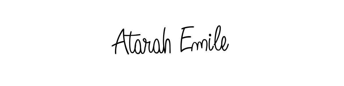 Once you've used our free online signature maker to create your best signature Angelique-Rose-font-FFP style, it's time to enjoy all of the benefits that Atarah Emile name signing documents. Atarah Emile signature style 5 images and pictures png