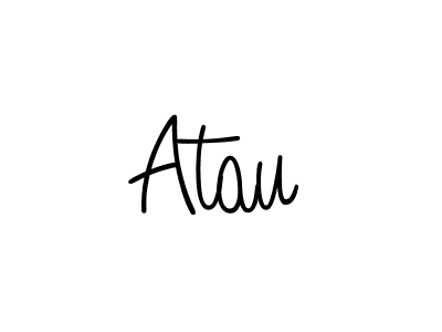 Use a signature maker to create a handwritten signature online. With this signature software, you can design (Angelique-Rose-font-FFP) your own signature for name Atau. Atau signature style 5 images and pictures png