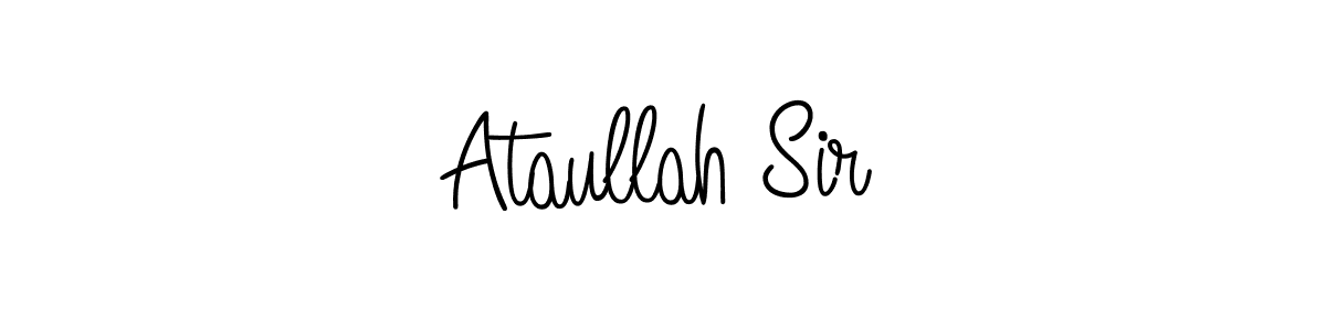 Use a signature maker to create a handwritten signature online. With this signature software, you can design (Angelique-Rose-font-FFP) your own signature for name Ataullah Sir. Ataullah Sir signature style 5 images and pictures png