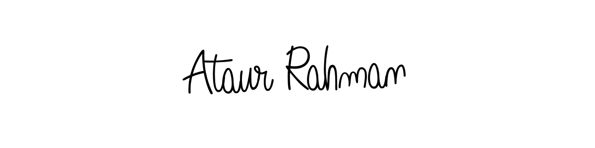 How to make Ataur Rahman name signature. Use Angelique-Rose-font-FFP style for creating short signs online. This is the latest handwritten sign. Ataur Rahman signature style 5 images and pictures png