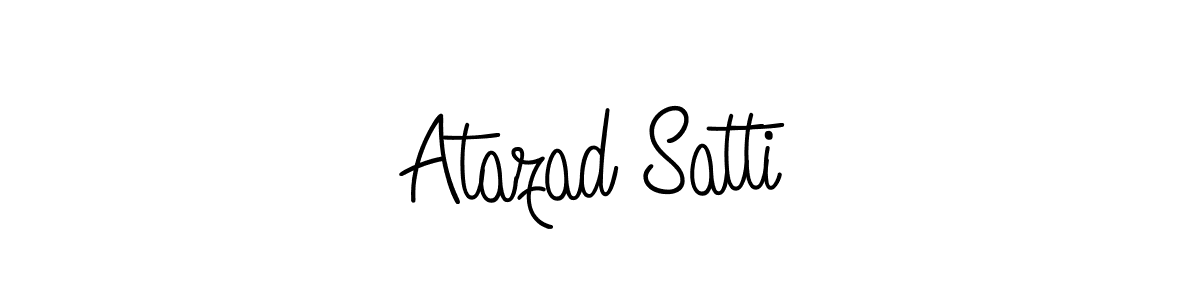 You should practise on your own different ways (Angelique-Rose-font-FFP) to write your name (Atazad Satti) in signature. don't let someone else do it for you. Atazad Satti signature style 5 images and pictures png