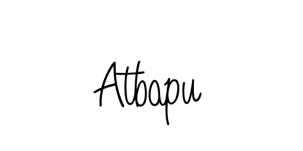 The best way (Angelique-Rose-font-FFP) to make a short signature is to pick only two or three words in your name. The name Atbapu include a total of six letters. For converting this name. Atbapu signature style 5 images and pictures png