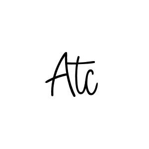 Design your own signature with our free online signature maker. With this signature software, you can create a handwritten (Angelique-Rose-font-FFP) signature for name Atc. Atc signature style 5 images and pictures png