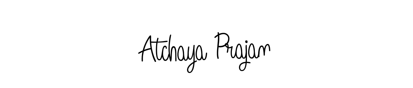 You can use this online signature creator to create a handwritten signature for the name Atchaya Prajan. This is the best online autograph maker. Atchaya Prajan signature style 5 images and pictures png