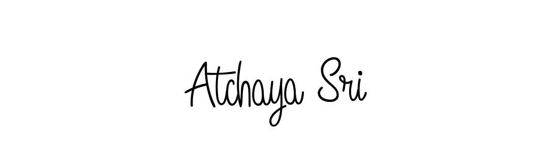 Design your own signature with our free online signature maker. With this signature software, you can create a handwritten (Angelique-Rose-font-FFP) signature for name Atchaya Sri. Atchaya Sri signature style 5 images and pictures png
