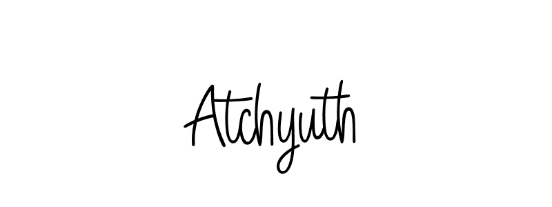 Create a beautiful signature design for name Atchyuth. With this signature (Angelique-Rose-font-FFP) fonts, you can make a handwritten signature for free. Atchyuth signature style 5 images and pictures png