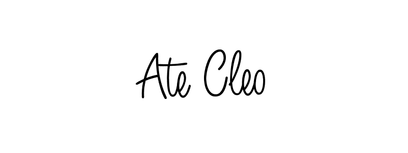 Also we have Ate Cleo name is the best signature style. Create professional handwritten signature collection using Angelique-Rose-font-FFP autograph style. Ate Cleo signature style 5 images and pictures png