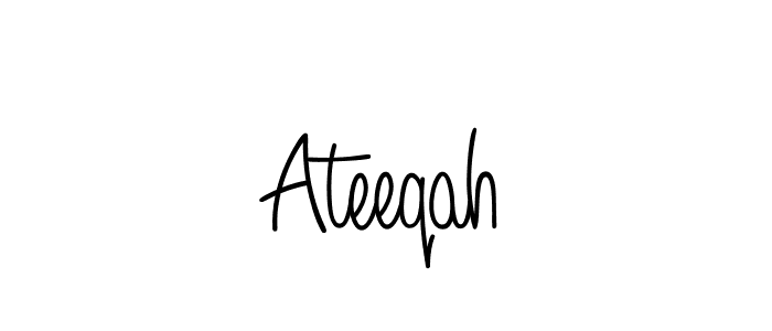 Once you've used our free online signature maker to create your best signature Angelique-Rose-font-FFP style, it's time to enjoy all of the benefits that Ateeqah name signing documents. Ateeqah signature style 5 images and pictures png