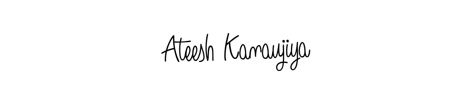 Ateesh Kanaujiya stylish signature style. Best Handwritten Sign (Angelique-Rose-font-FFP) for my name. Handwritten Signature Collection Ideas for my name Ateesh Kanaujiya. Ateesh Kanaujiya signature style 5 images and pictures png