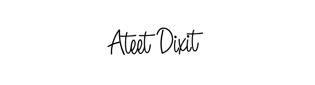 How to make Ateet Dixit name signature. Use Angelique-Rose-font-FFP style for creating short signs online. This is the latest handwritten sign. Ateet Dixit signature style 5 images and pictures png