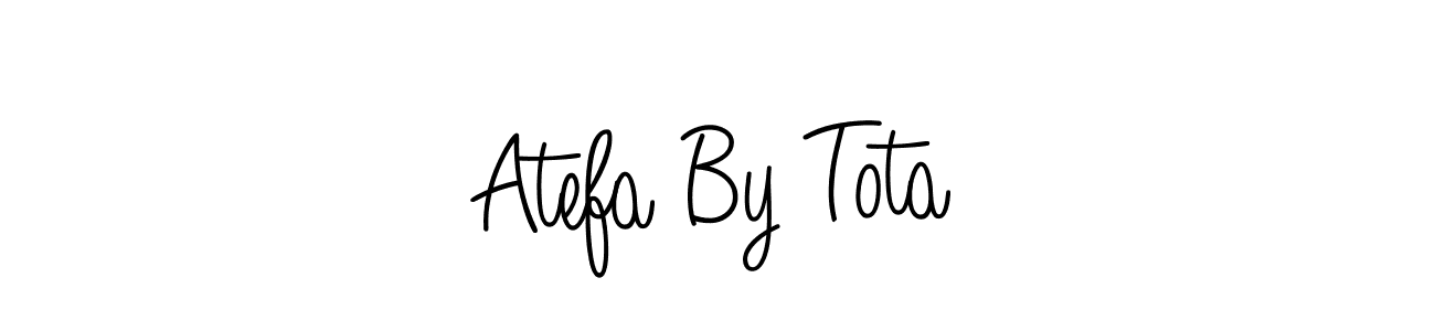 This is the best signature style for the Atefa By Tota name. Also you like these signature font (Angelique-Rose-font-FFP). Mix name signature. Atefa By Tota signature style 5 images and pictures png