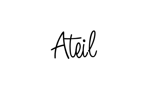 The best way (Angelique-Rose-font-FFP) to make a short signature is to pick only two or three words in your name. The name Ateil include a total of six letters. For converting this name. Ateil signature style 5 images and pictures png