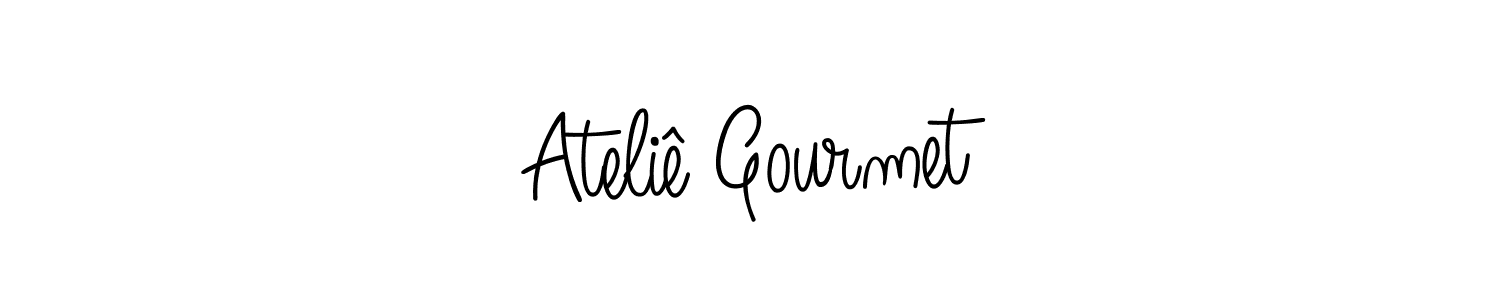 Also we have Ateliê Gourmet name is the best signature style. Create professional handwritten signature collection using Angelique-Rose-font-FFP autograph style. Ateliê Gourmet signature style 5 images and pictures png