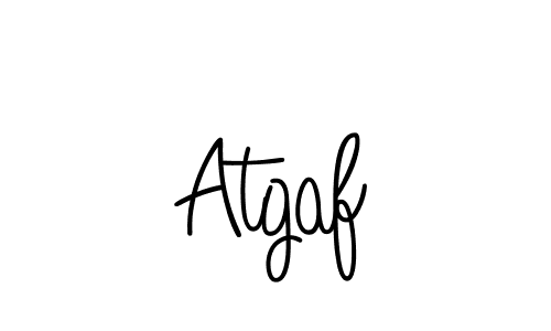 How to make Atgaf name signature. Use Angelique-Rose-font-FFP style for creating short signs online. This is the latest handwritten sign. Atgaf signature style 5 images and pictures png