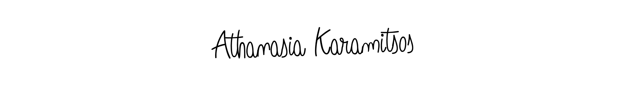 It looks lik you need a new signature style for name Athanasia Karamitsos. Design unique handwritten (Angelique-Rose-font-FFP) signature with our free signature maker in just a few clicks. Athanasia Karamitsos signature style 5 images and pictures png