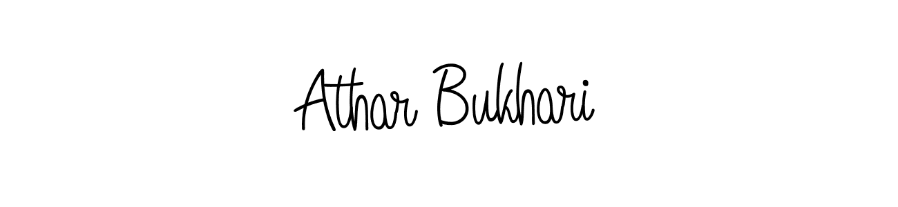 Make a beautiful signature design for name Athar Bukhari. Use this online signature maker to create a handwritten signature for free. Athar Bukhari signature style 5 images and pictures png