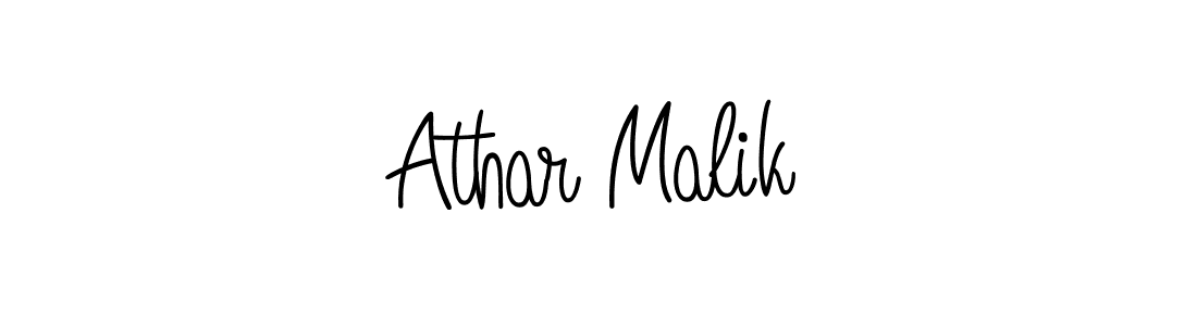 Make a beautiful signature design for name Athar Malik. With this signature (Angelique-Rose-font-FFP) style, you can create a handwritten signature for free. Athar Malik signature style 5 images and pictures png