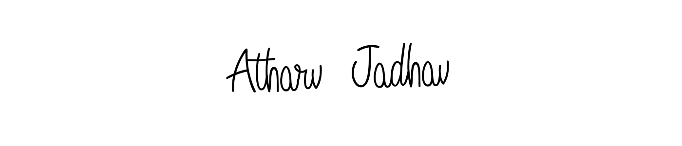 Here are the top 10 professional signature styles for the name Atharv  Jadhav. These are the best autograph styles you can use for your name. Atharv  Jadhav signature style 5 images and pictures png