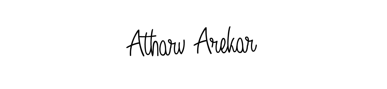 Also we have Atharv Arekar name is the best signature style. Create professional handwritten signature collection using Angelique-Rose-font-FFP autograph style. Atharv Arekar signature style 5 images and pictures png