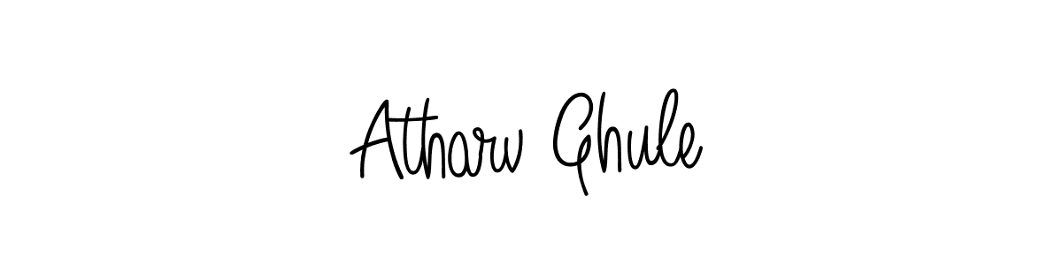 Also we have Atharv Ghule name is the best signature style. Create professional handwritten signature collection using Angelique-Rose-font-FFP autograph style. Atharv Ghule signature style 5 images and pictures png