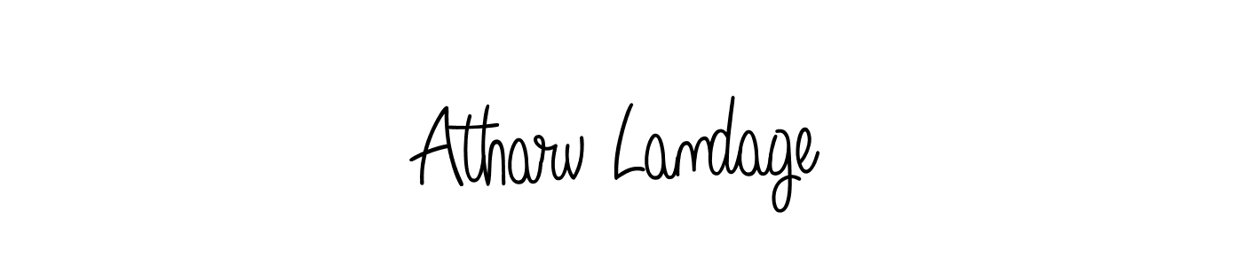 Check out images of Autograph of Atharv Landage name. Actor Atharv Landage Signature Style. Angelique-Rose-font-FFP is a professional sign style online. Atharv Landage signature style 5 images and pictures png