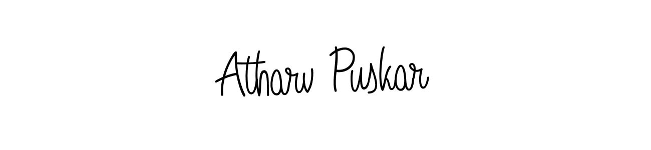 Make a beautiful signature design for name Atharv Puskar. Use this online signature maker to create a handwritten signature for free. Atharv Puskar signature style 5 images and pictures png