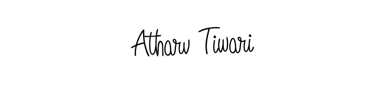 It looks lik you need a new signature style for name Atharv Tiwari. Design unique handwritten (Angelique-Rose-font-FFP) signature with our free signature maker in just a few clicks. Atharv Tiwari signature style 5 images and pictures png