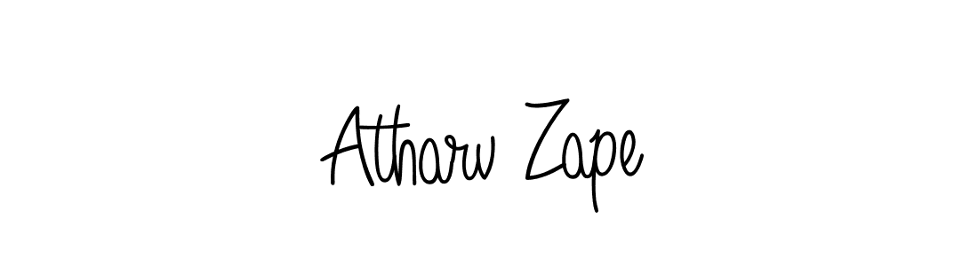 Also You can easily find your signature by using the search form. We will create Atharv Zape name handwritten signature images for you free of cost using Angelique-Rose-font-FFP sign style. Atharv Zape signature style 5 images and pictures png