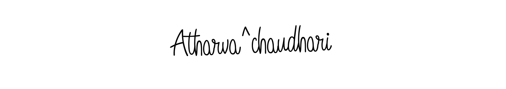 Use a signature maker to create a handwritten signature online. With this signature software, you can design (Angelique-Rose-font-FFP) your own signature for name Atharva^chaudhari. Atharva^chaudhari signature style 5 images and pictures png