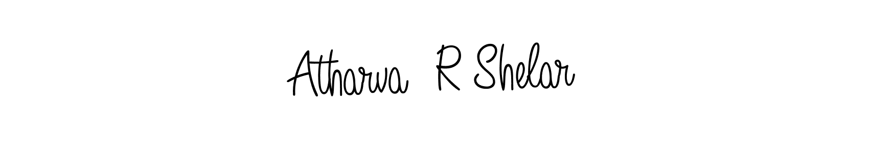 How to make Atharva  R Shelar name signature. Use Angelique-Rose-font-FFP style for creating short signs online. This is the latest handwritten sign. Atharva  R Shelar signature style 5 images and pictures png