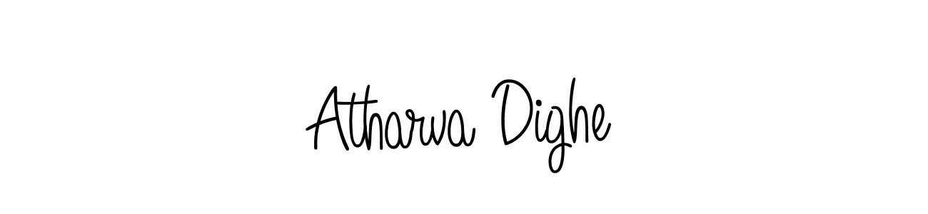 Design your own signature with our free online signature maker. With this signature software, you can create a handwritten (Angelique-Rose-font-FFP) signature for name Atharva Dighe. Atharva Dighe signature style 5 images and pictures png