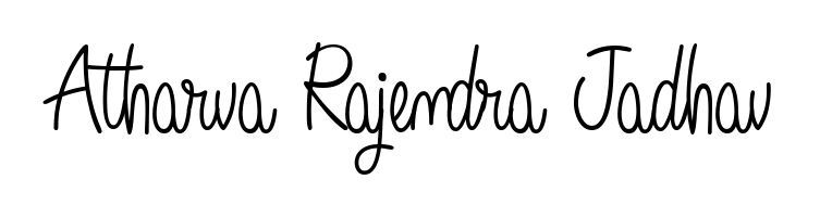 Make a beautiful signature design for name Atharva Rajendra Jadhav. With this signature (Angelique-Rose-font-FFP) style, you can create a handwritten signature for free. Atharva Rajendra Jadhav signature style 5 images and pictures png