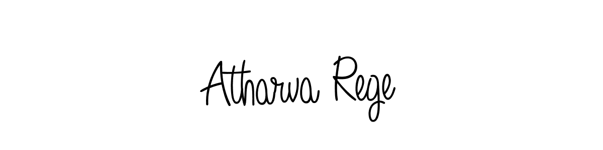 Create a beautiful signature design for name Atharva Rege. With this signature (Angelique-Rose-font-FFP) fonts, you can make a handwritten signature for free. Atharva Rege signature style 5 images and pictures png