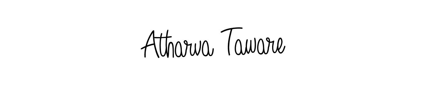 if you are searching for the best signature style for your name Atharva Taware. so please give up your signature search. here we have designed multiple signature styles  using Angelique-Rose-font-FFP. Atharva Taware signature style 5 images and pictures png