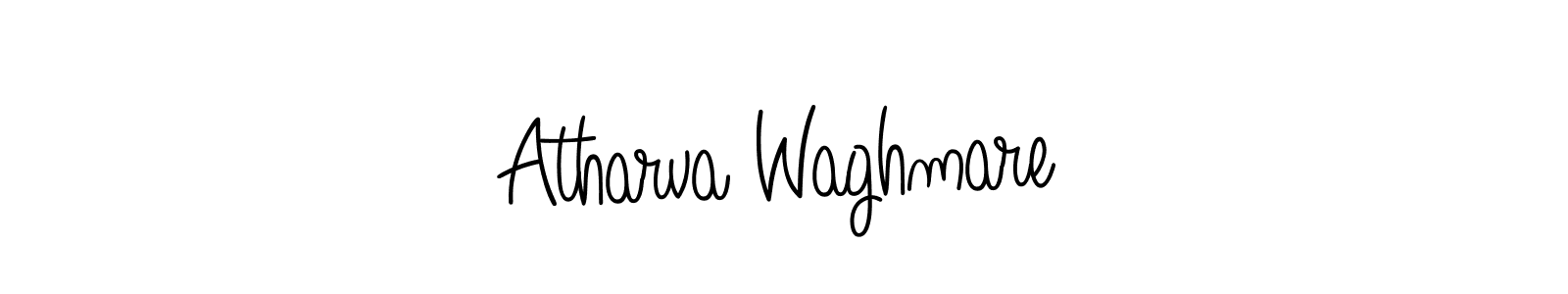 Create a beautiful signature design for name Atharva Waghmare. With this signature (Angelique-Rose-font-FFP) fonts, you can make a handwritten signature for free. Atharva Waghmare signature style 5 images and pictures png